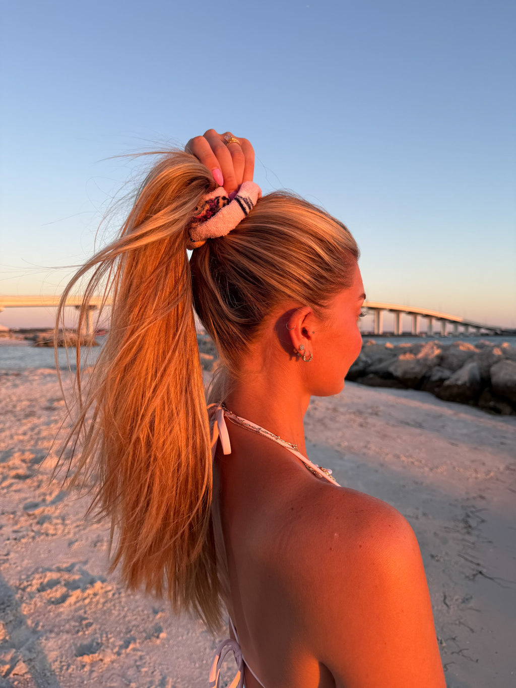 Cabana Towel Scrunchie