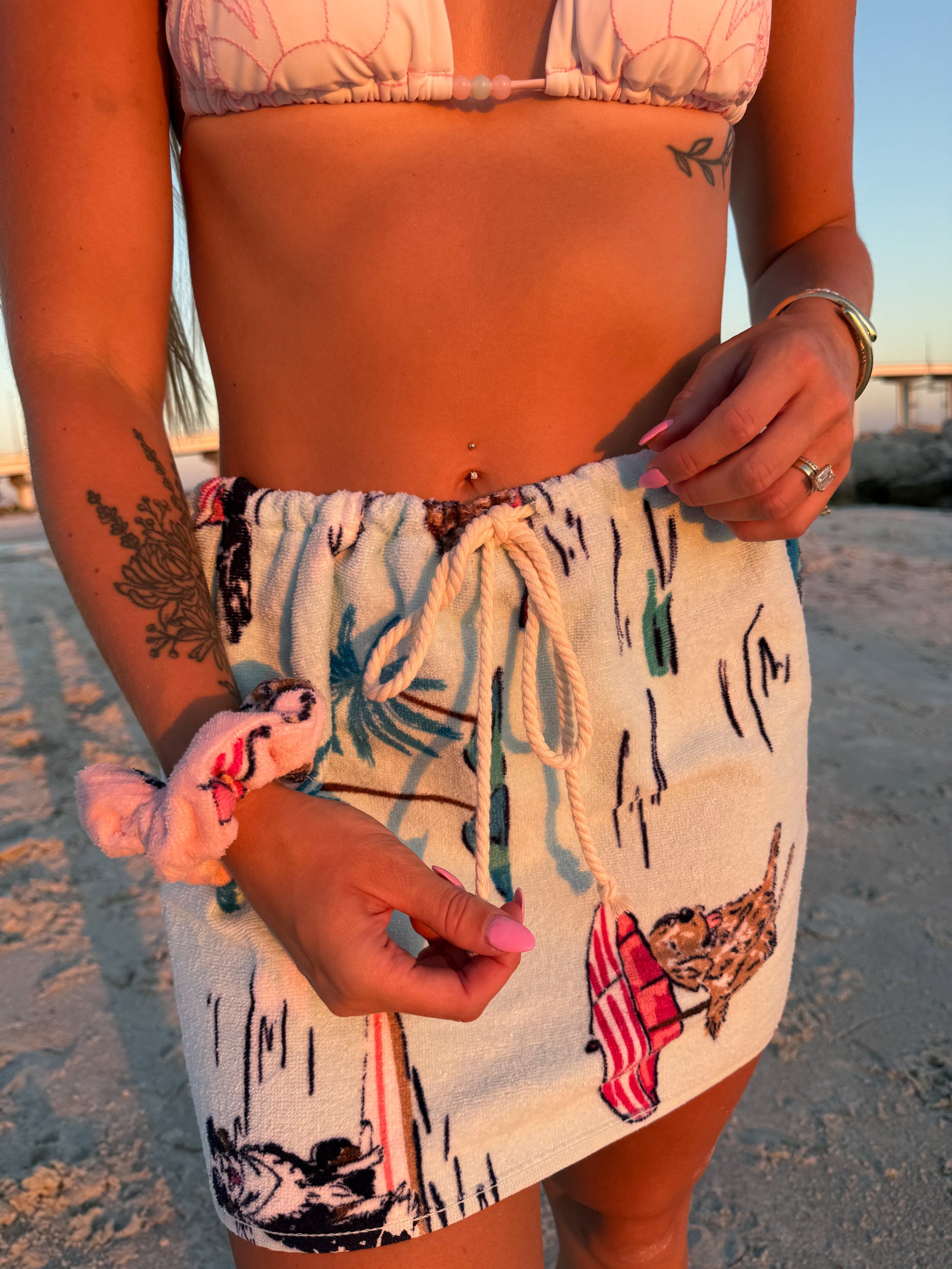 Cabana Towel Mini Skirt