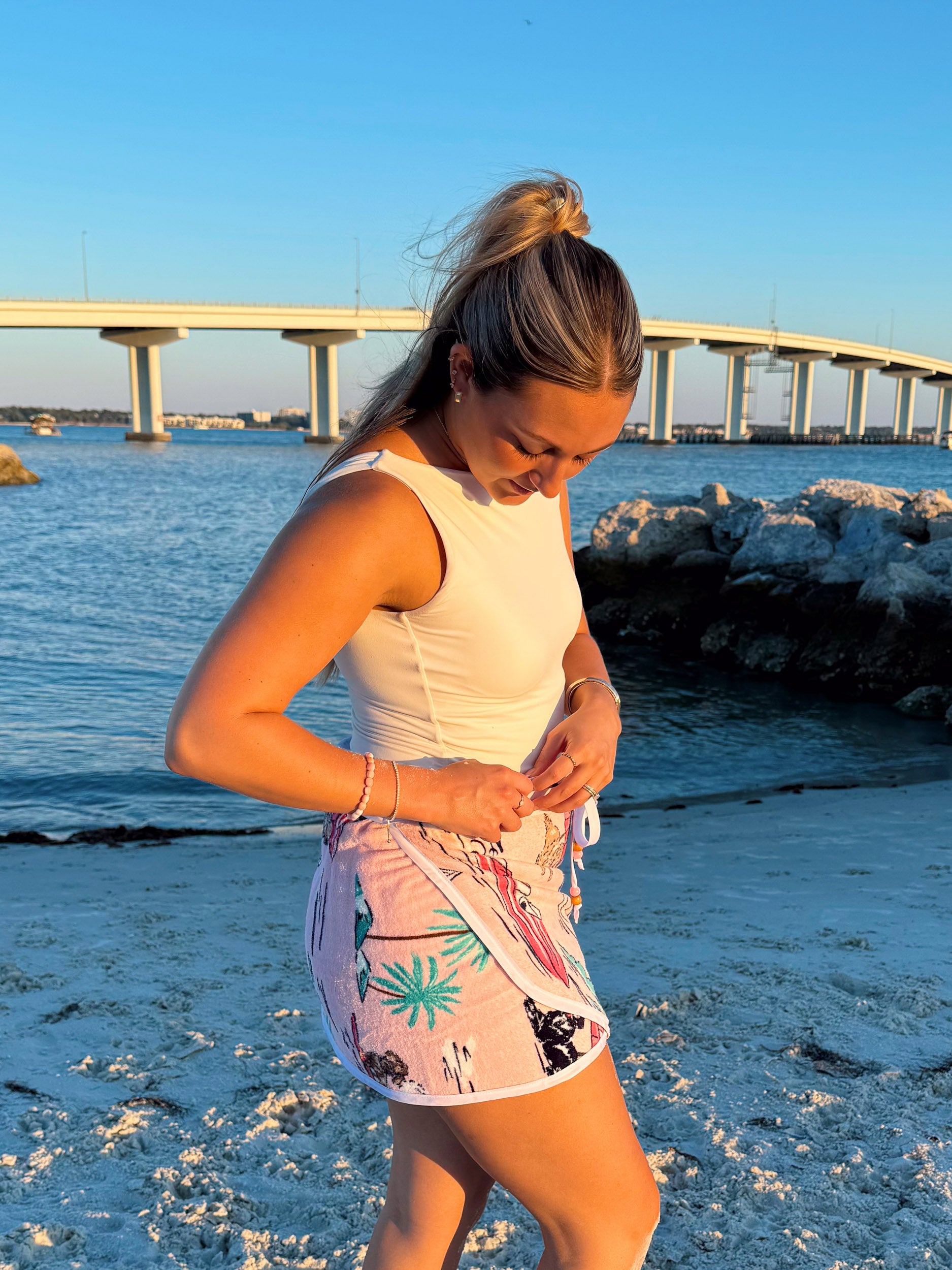Cabana Towel Wrap Skirt