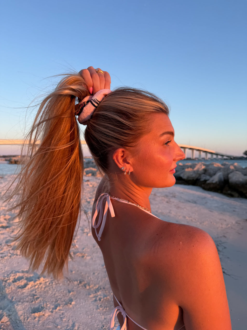 Cabana Towel Scrunchie