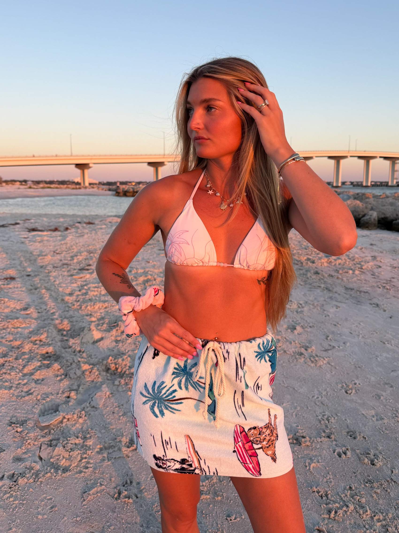 Cabana Towel Mini Skirt